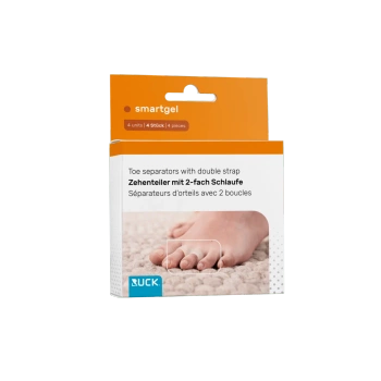 RUCK smartgel separator palców z podwójną pętlą na palce młoteczkowate i szponiaste, L/XL, Ø 2,0/1,6 cm, 4 szt