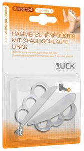 RUCK smartgel separator palców z podwójną pętlą na palce młoteczkowate i szponiaste, L/XL, Ø 2,0/1,6 cm, 4 szt