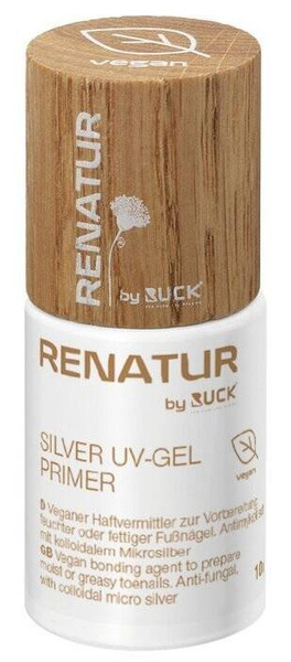 Primer z mikrosrebrem RENATUR by RUCK® Silver UV-Gel Primer, VEGAN, 10 ml