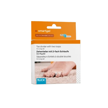 RUCK® smartgel plug+switch, separator międzypalcowy z dwoma otworami na palce + kliny, 4 sztuki
