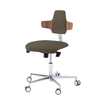 Krzesło podologiczne RUCK STOOL dynamic, napoleon, CPL Orzech, espresso 