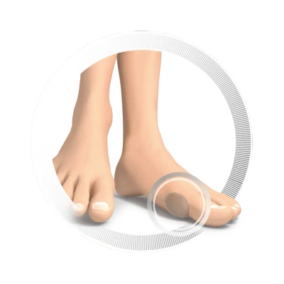 RUCK smartgel owalne plastry odciążające, uniwersalny rozmiar, 53 × 36 mm, 4 sztuki