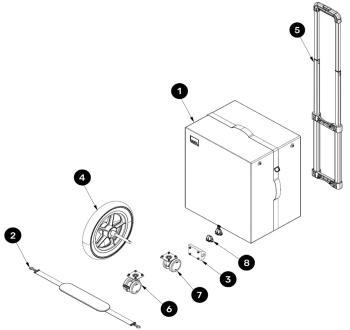 RUCK® solid Trolly, mobilna szafka podologiczna z 9 szufladami